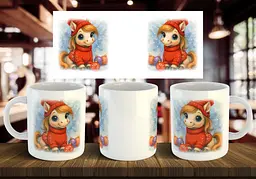 Чашка "Конь" 330 мл Коричнева