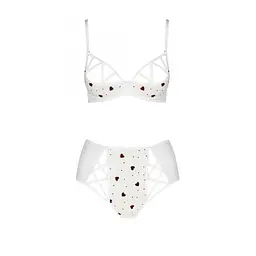 Еротичний комплект із малюнком Passion LOVELIA BIKINI white L/XL - мініатюра 3
