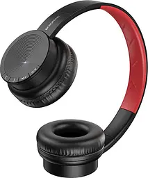 Бездротова стерео гарнітура Borofone BO11, AUX, BT5.0, 250mAh, 8h, Black - мініатюра 3