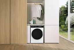 Gorenje Прально-сушильна машина фронтальна, 10.5(6)кг, 1400, A+, 60см, дисплей, пара, інвертор, Wi-Fi, білий - мініатюра 2