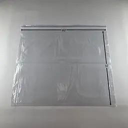 Пакети Zip-Lock прозорі 60x50 см, 100 шт, 50 мкм, поліетиленові пакети із застібкою - мініатюра 2