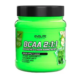 Амінокислота Evolite Nutrition Glutamine, 400 грам - Зелене яблуко