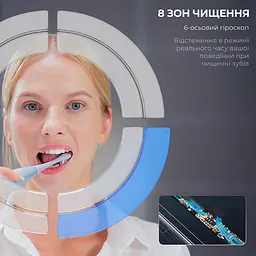 Електрична зубна щітка Oclean X Pro Digital Electric Toothbrush Glamour Silver - мініатюра 9