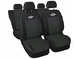 Чохли для сидінь модельні Chevrolet Aveo Т250 ZAZ VIDA Чорно-Чорні