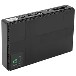 Джерело безперебійного живлення (ДБЖ) UPS-18W DC1018P YT44905 для роутерів/комутаторів/PON/POE-430, 5//9/12V, 1A, 10400MAh(4*2600MAh), Black, Box