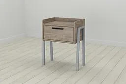 Тумба модульна Ferrum-decor Бетті 540x450x320 метал Сірий ДСП Сонома Трюфель 16 мм (FRD-103001)