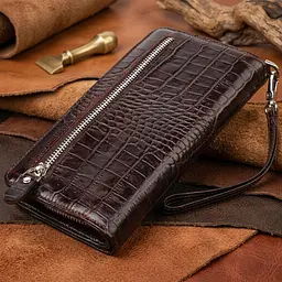 Функціональне портмоне клатч із натуральної шкіри Canpellini 21536 коричневе - мініатюра 3