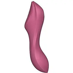Вакуумний стимулятор із вібрацією Satisfyer Curvy Trinity 3 Червоний - мініатюра 2