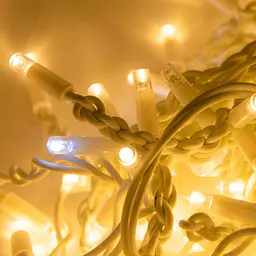 Гірлянда новорічна вулична Xmas Short Curtain-WW-1, бахрома 115 LED, тепле біле світло, 5.2×0.5 м - мініатюра 3