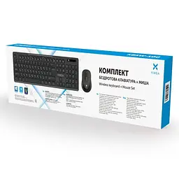 Комплект (Клавіатура та миша) Vinga KBSW-100 Wireless Black (KBSW-100) - мініатюра 8