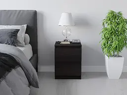Тумбочка на 2 шухляди Moreli T-225 Ш400/В530/Г400 Венге темний