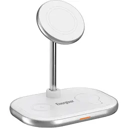 Зарядний пристрій 15W 3-in-1 Magnetic Wireless Fast Charger white Energizer