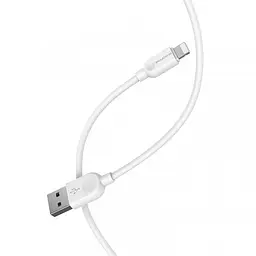 Кабель 3 метри Lightning (для Apple пристроїв) Borofone BX14 LinkJet білий