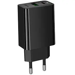 Мережевний зарядний пристрій Hoco CS94A Leader PD20W+QC3.0 1USB-A/1C Black - мініатюра 5