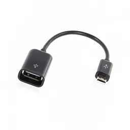 Кабель OTG Micro USB Koni Strong KS-06 довжина 16 см чорний
