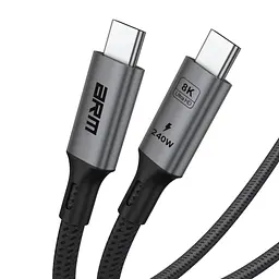 Кабель ArmorStandart USB 4.0 USB-C - USB-C 240W 8K 60hz 40Gbps 1m Black (ARM81921) - мініатюра 3