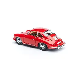 Автомодель - PORSCHE 356B (1961) (асорті слонова кістка, червоний, 1:24) - мініатюра 6