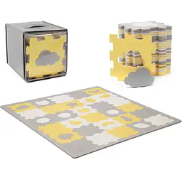 Килимок-пазл Kinderkraft Luno Shapes Yellow 30 елементів (KPLUSH00YEL0000) - мініатюра 3