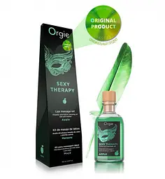 Їстівна олія для масажу поцілунками Orgie Sexy Therapy Kissable Apple, 100 мл (зелене яблуко) - мініатюра 2