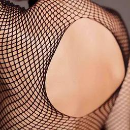 Боді з рукавом Le Désir With Fishnet Structure, One Size (чорний) - мініатюра 9