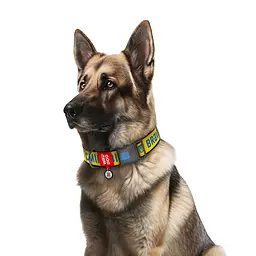 Нашийник для собак нейлоновий Waudog Nylon з QR-паспортом "Сміливість" пластиковий фастекс XXL Ш 35 мм Д 46-70 см - мініатюра 3