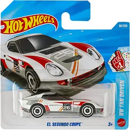 Базова машинка Hot Wheels HW Fan Driven El Segundo Coupe біла (5785) JJJ57-N521