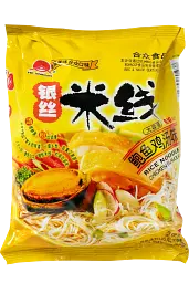 Локшина рисова Hezhong Chicken Flavour зі смаком курки та молюсків 105г.