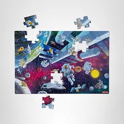 Підлоговий пазл Космос Melissa & Doug Glow in the Dark дитячий пазл на 48 деталей,світиться у темряві (SKU-218) - мініатюра 10