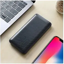 Зовнішній акумулятор Borofone bt28 Beneficial mobile power bank 10000 мАч чорний - мініатюра 2