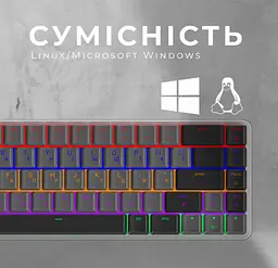 Клавіатура ігрова бездротова механічна GamePro MK-122R 2.4G Wireless Red Swich Low Profile Dark Gray - мініатюра 10
