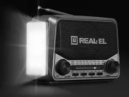 Радіоприймач 1.0 Real-El X-525 Grey, 3 Вт, пластиковий корпус, FM/AM/SW, USB, SD/microSD, акумулятор, ліхтарик - мініатюра 5