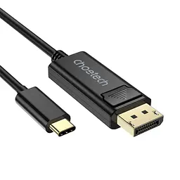 Кабель Choetech XCP-1801 Black USB-C to DisplayPort 8K\60Hz 1.8m (43-00176) - мініатюра 3