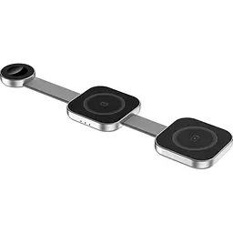 Бездротовий зарядний пристрій WiWU Planeta Trio 3in1 with MagSafe Silver (Wi-W031) [149148]