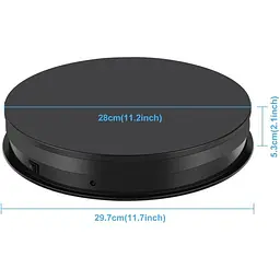 Поворотний стіл Puluz PU3131B 30см Black [159898] - мініатюра 3