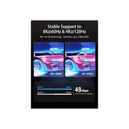 Кабель мультимедійний HDMI M to HDMI M 1.5m V2.1 8K60Hz Vention (AANBG) - мініатюра 5