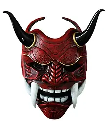 Маска Японська хання Демон Праджня Червона Japanese Hanya Demon Prajna red CH M JH DP 03