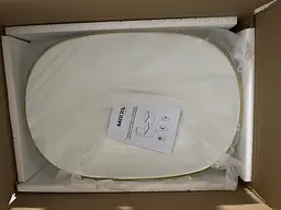Умивальник накладний Mixxus Premium Ellipse-0105 Edge Gold 600x400x150 мм MP6564, Білий - мініатюра 6
