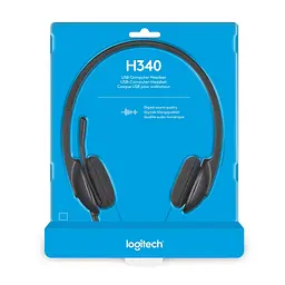Комп'ютерна гарнітура Logitech H340 USB Graphite (981-000475) - мініатюра 8