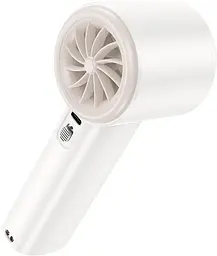 Вентилятор портативний Hoco HX64 Hurricane high-speed handheld fan white - мініатюра 3