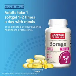 Бурачник Jarrow Formulas Borage 1200 мг 120 капсул - мініатюра 6