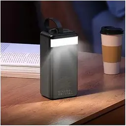 Портативна батарея Hoco J123C 60 000mAh з лампою with LCD and LED lamp 22.5w 6942007612098 - мініатюра 4
