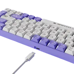 Клавіатура Ajazz AK680 Wired Red Switch RGB White Purple