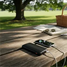 Батарея універсальна AWEI 10000mAh P20K, 12W, Black (6954284009744) - мініатюра 9