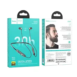 Бездротові спортивні навушники HOCO ES65 Dream sports BT earphones Black - мініатюра 5