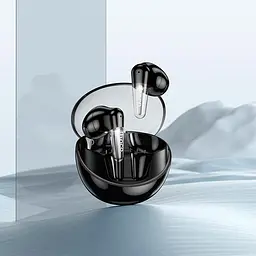 Бездротові навушники Hoco EW202 Magic true wireless BT headset, BT5.4, 35mAh, 350mAh, 6h, ipx4, black - мініатюра 4