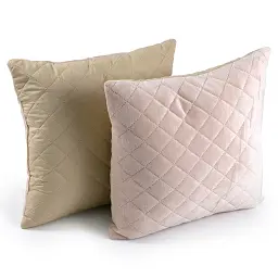 Двостороння декоративна подушка Руно Velour Apricot ромб 40х40 см - мініатюра 3