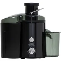 Соковитискач Adler AD 4132 dark inox 600Вт/ контейнер для соку-0,45л/ контейнер для м'якоті-1,5л