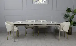 Стіл Хіт розкладний 1400/2000x800x750 бежевий - мініатюра 20