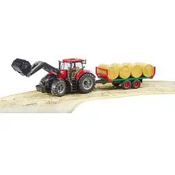 Трактор Bruder Case IH Optum 300CVX із причепом для тюків, 1:16 (03198) - мініатюра 2