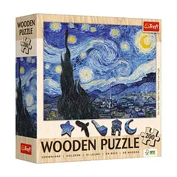 Пазл Trefl Wooden Зоряна ніч 200 елементів (5900511202489)